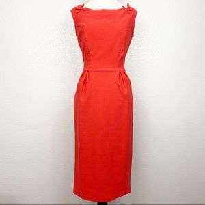 TATYANA PENCIL DRESS WITH BOWS